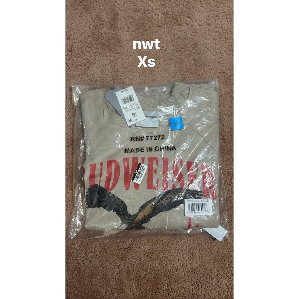 Target NWT Budweiser sweatshirt. XS